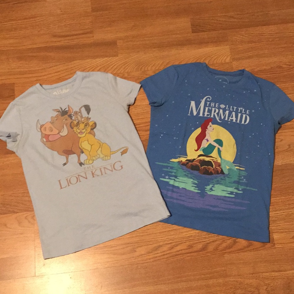 Disney Lion King & Little Mermaid shirts (2/$10)*
